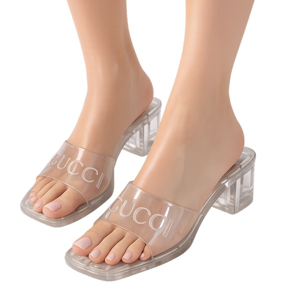 Gucci Shoes - Gucci Women's Transparent Slide Sandals EU 36 ( US 6 )